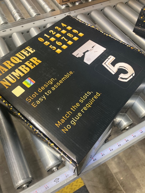 Photo 1 of Pooqla 3FT Marquee Light Up Numbers, Large Lighted Marquee Numbers with Remote, RGB Giant Mosaic Numbers for Balloons for Party Birthday Baby Shower Wedding Decoration, Colorful Number 0