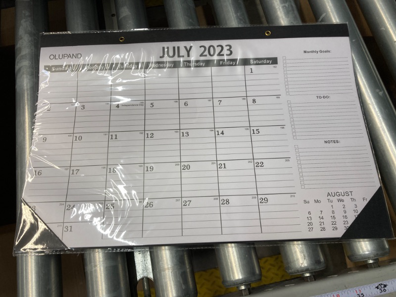 Photo 2 of Desk Calendar 2023-2024,JULY 2023-DECEMBER 2024,18 Months Desk Calendar 2023,Large Ruled Blocks Excellent Calendar 2023 for Planning for Home or Office,Classroom Calendar for New Term School Season