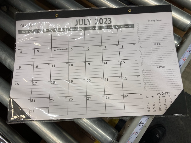 Photo 2 of Desk Calendar 2023-2024,JULY 2023-DECEMBER 2024,18 Months Desk Calendar 2023,Large Ruled Blocks Excellent Calendar 2023 for Planning for Home or Office,Classroom Calendar for New Term School Season