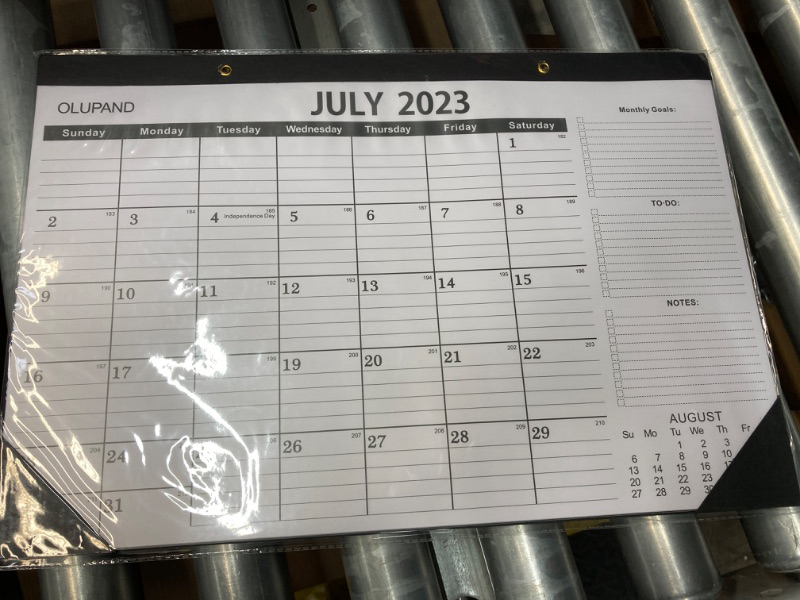 Photo 2 of Desk Calendar 2023-2024,JULY 2023-DECEMBER 2024,18 Months Desk Calendar 2023,Large Ruled Blocks Excellent Calendar 2023 for Planning for Home or Office,Classroom Calendar for New Term School Season