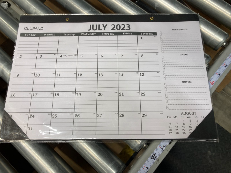 Photo 2 of Desk Calendar 2023-2024,JULY 2023-DECEMBER 2024,18 Months Desk Calendar 2023,Large Ruled Blocks Excellent Calendar 2023 for Planning for Home or Office,Classroom Calendar for New Term School Season