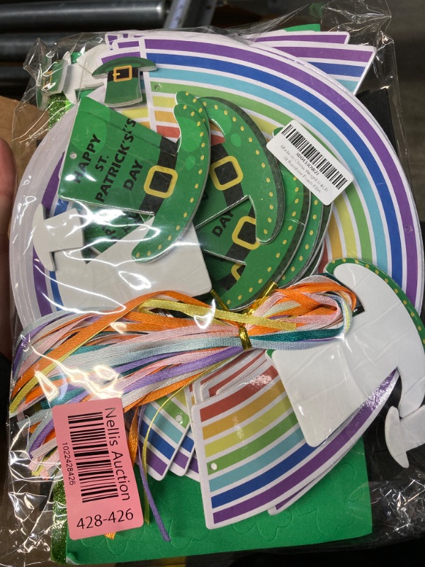 Photo 1 of 12 Sets St Patrick Day Rainbow Craft Kits Saint Patricks Day Crafts Kits DIY Irish Lucky Shamrock Foam Stickers Black Cauldron Craft Art Kit for Classroom Home Activity Art Project