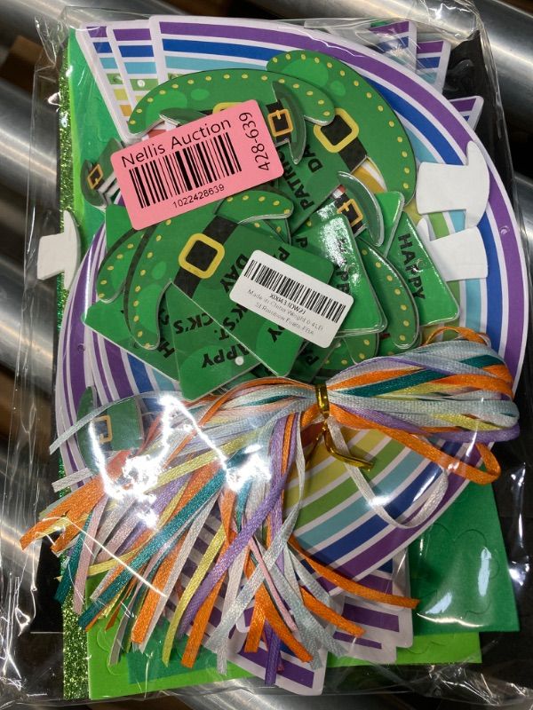 Photo 1 of 12 Sets St Patrick Day Rainbow Craft Kits Saint Patricks Day Crafts Kits DIY Irish Lucky Shamrock Foam Stickers Black Cauldron Craft Art Kit for Classroom Home Activity Art Project