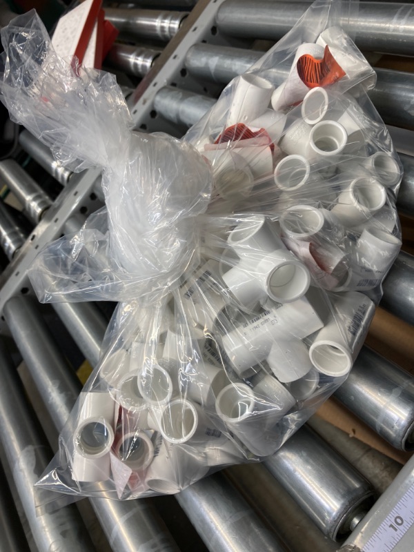 Photo 1 of 1/2" 61 pcs 3-Way Tee PVC fittings Pipe Fittings Adapter-(Socket x Socket x Socket) Schedule 40 PVC, Easy to Install, and High Tensile for Home or Industrial Use -10pack