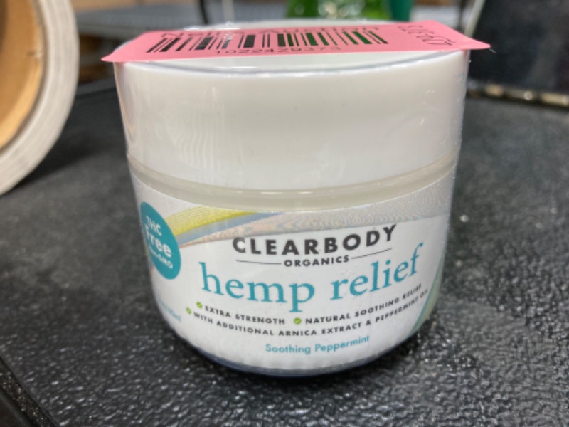 Photo 2 of Clearbody Organics - USA Made Hemp Cream Maximum Strength - Soothe Discomfort in Your Back, Muscles, Joints, Neck, Shoulder, Knee, Nerves - Natural Peppermint and Soothing Arnica Extract 2 Fl Oz (Pack of 1)