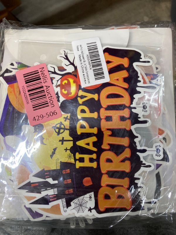 Photo 1 of 71 Pcs Halloween Birthday Party Decorations Honeycomb Centerpieces Decorations Halloween Hanging Swirls Cake Topper Decoration Birthday Ornaments Bulk for Home Decor Halloween Birthday Party Supplies