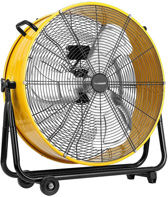 Photo 1 of DEWALT DXF3080 High-Velocity 30" Industrial Drum Fan, 8000CFM, Floor, Barn, Warehouse Fan, Heavy Duty Metal Industrial Fan