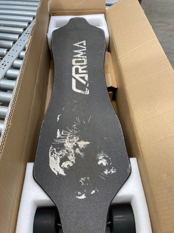 Photo 2 of Caroma 37" Electric Skateboards, 4000mAH Battery, 11 Miles Range, Electric Longboard for Adults Teens (Black) https://a.co/d/0dyzpDWp