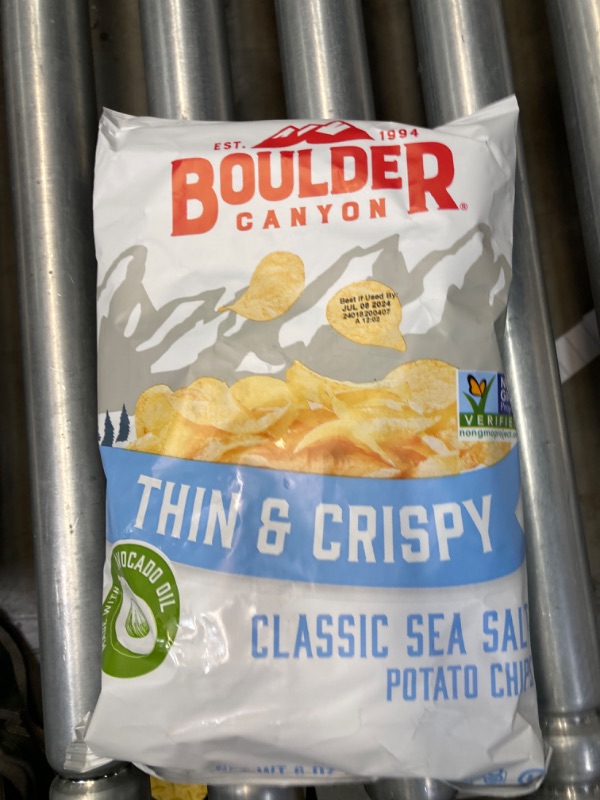 Photo 3 of Boulder Canyon - Thin & Crispy Classic Sea Salt Potato Chips, 6 oz