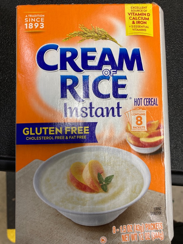 Photo 2 of Cream of Rice Instant Hot Cereal, 1.5 Ounce (Pack of 8) Original 1.5 Ounce (Pack of 8)