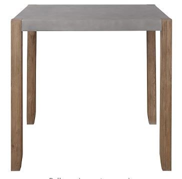 Photo 1 of ***SEE COMMENTSAlaterre Furniture Newport 36" H Faux Concrete and Wood Counter Height Dining Table