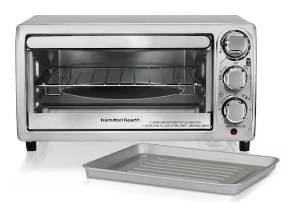 Photo 1 of ***SEE COMMENTS*** Hamilton Beach 1100-Watt 4-Slice Stainless Steel Toaster Oven