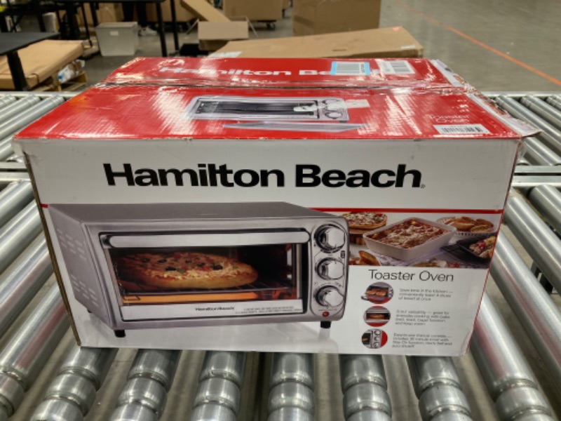 Photo 5 of ***SEE COMMENTS*** Hamilton Beach 1100-Watt 4-Slice Stainless Steel Toaster Oven