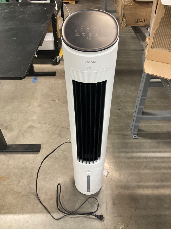 Photo 2 of ***SEE COMMENTS*** Vissani 1 Gal. 210 CFM 3-Speed Digital Tower Portable Evaporative Cooler with Remote Control Up to 215 sq. ft.