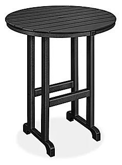 Photo 1 of ***SEE COMMENTS*** Polywood® Bar Height Patio Table - Round, Black