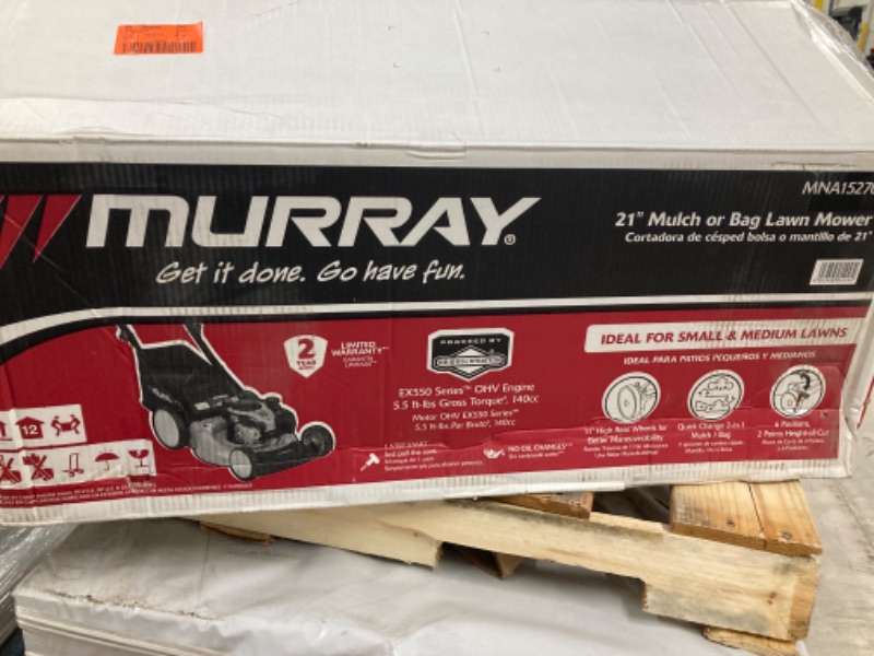 Photo 1 of 21 in. 140 cc Briggs and Stratton Walk Behind Gas Push Lawn Mower with Height Adjustment and with Mulch Bag