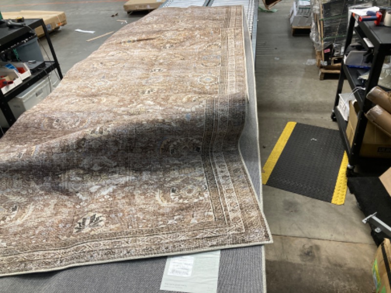 Photo 1 of Loloi LAYLA Collection, LAY-13, Antique/Moss, 9'-0" x 12'-0", 13" Thick, Area Rug, Soft, Durable, Vintage Inspired, Distressed, Low Pile, Non-Shedding, Easy Clean, Printed, Living Room Rug Antique / Moss 9'-0" x 12'-0"
