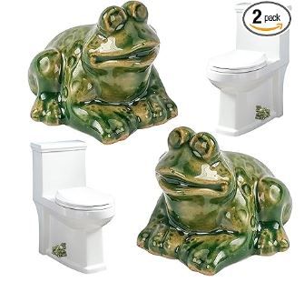 Photo 1 of ***SEE COMMENTS***Toilet Bolt Caps, Toilet Bolt Covers Decorative, 2 Pack of Cute Frogs Toilet Screw Cover Caps, Easy to Install Bathroom Decoration, Suitable for Most Toilets Bolt