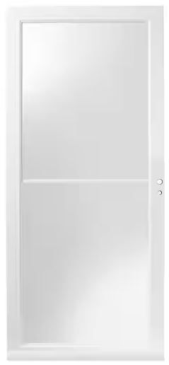 Photo 1 of ***SEE COMMENTS***ANDERSON 3000 Series 36 in. x 80 in. White Right-Hand/Outswing Full-View Retractable Aluminum Storm Door