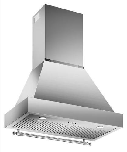 Photo 1 of Bertazzoni Heritage Series 36" 600 Ducted (Vented) Wall Range Hood with Baffle Filter and Light Included - BLOWER ONLY