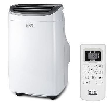 Photo 1 of BLACK+DECKER 8,000 BTU Portable Air Conditioner up to 350 Sq.Ft.with Remote Control, White