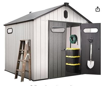 Photo 1 of ***SEE COMMENTS***8x8 Ft Outdoor Storage Shed with Floor - Waterproof Shed with Lockable Door