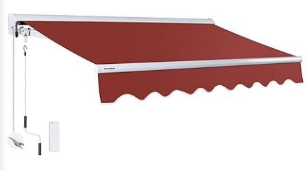 Photo 1 of ADVANING Luxury Series, 12'x10' Electric Retractable Awning, Premium Quality Fully Assembled UV+ Sun Shade Canopy