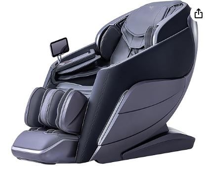 Photo 1 of A710 2024 4D Massage Chair iRest System, Full Body Zero Gravity Recliner with SL Track, AI Control, Heating Shawl, Bluetooth,and Electric Calfrest Extension (Black-Closed Footrest)