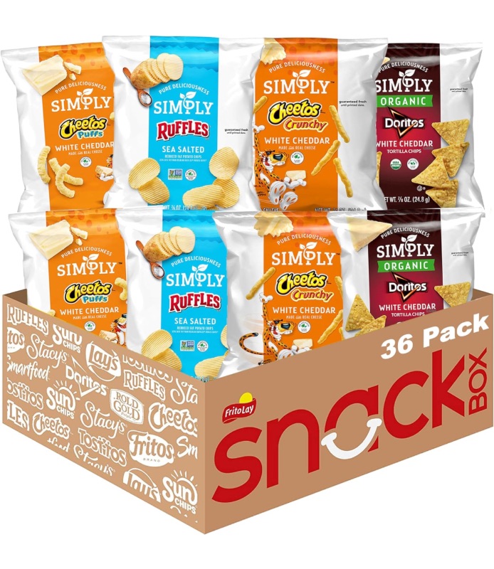 Photo 1 of ***USE BY 07/02/2024*** Simply, Variety Pack Snacks, 0.875 Ounce (Pack of 36)