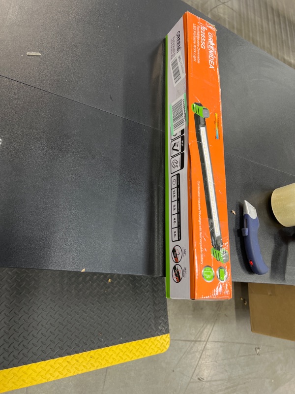 Photo 1 of LED Work Light,12000 Lumens Dual Color Temperature Work Light,Portable Magnetic Underhood Work Light with Hooks,Rechargeable Cordless Mechanic Light for Car Repairing/Inspection/Garage/Emergency 22855 Red