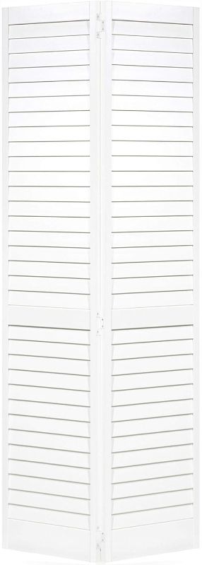 Photo 1 of Closet Door, Bi-fold, Louver Louver Plantation Primed White (36x80)
