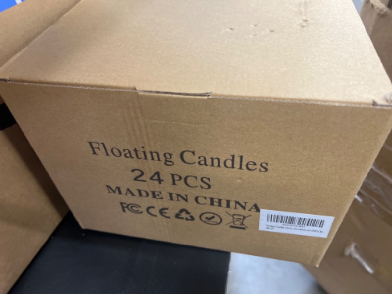 Photo 3 of 3 inch Floating Candles, 12/24/36/ PACK White/Gold/Red Floating Candle, Long Burning and Smokeless Candle for Wedding, Birthday, Pool, Holiday & Home Decoration Unscented 24 pc