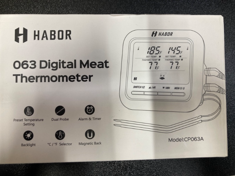 Photo 1 of  HABOR 063 digital meat thermometer MODEL:CP063A