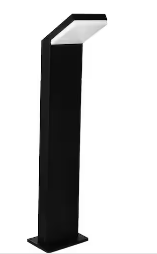 Photo 1 of 31.5 in. Low Line Voltage Powder Spraying Outdoor Channel 750-Lumen Hardwired Integrated LED Bollard Light