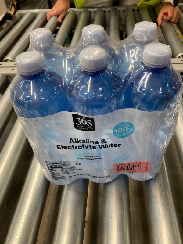 Photo 1 of 365 by Whole Foods Market, Alkaline & Electrolyte Water, 6 Pack 03/08/2026