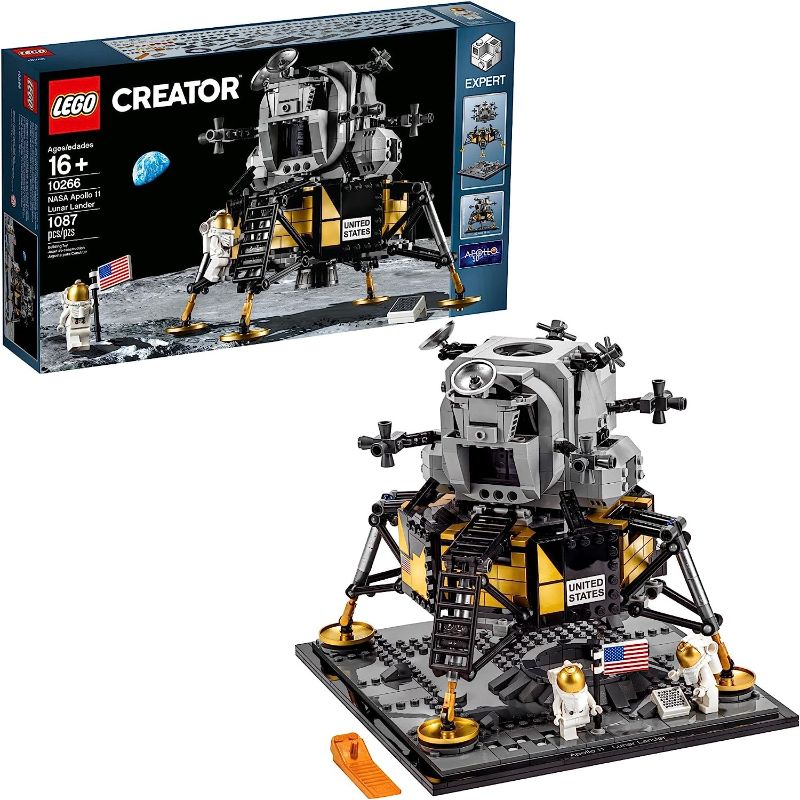 Photo 1 of 
LEGO Creator Expert NASA Apollo 11 Lunar Lander 10266 Building Toy Set for Ages 16+ (1087 Pieces)
Color:Multicolor