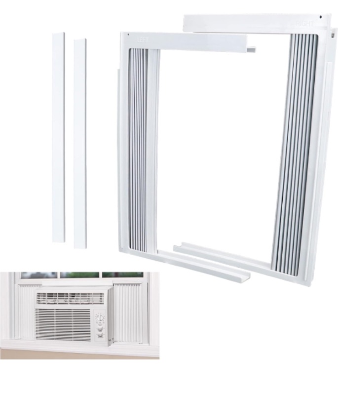 Photo 1 of ***FACTORY SEALED ** LBG Products Window Air Conditioner Side Panel and Frame Set,AC Accordion Filler Kit,Fits Most 10000BTU Window Air Conditioners