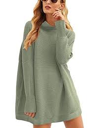 Photo 1 of ANRABESS Women's Oversized Turtleneck Batwing Sleeve Spilt Casual Loose Knit Tunic Pullover Sweater Tops 2024 Fall Outfits
