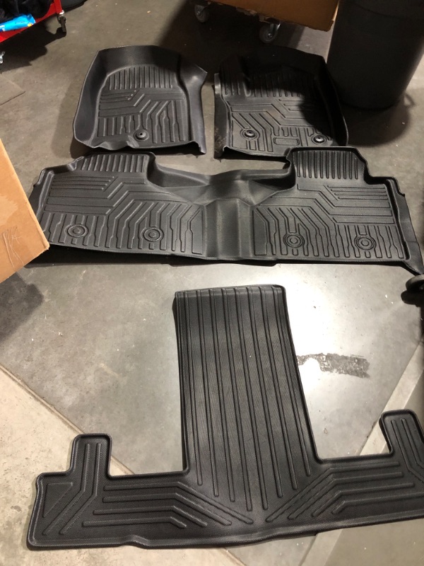 Photo 3 of **MISSING ONE PIECE REFER TO PICTURES**
Liner Master® Floor Mats 3 Row Cargo & Liner Set for Chevrolet Tahoe 