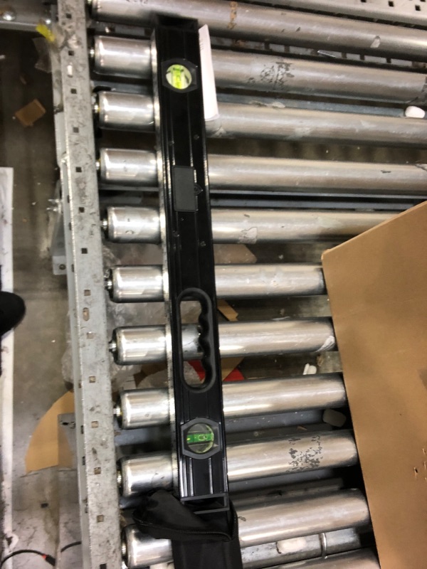 Photo 1 of Huepar Digital Torpedo Level and Protractor 24 Inch with 2 High-Accuracy Bubble Vials & LCD Display, Aluminum Alloy Electronic Magnetic Level Tool, Bottom Ruler, Soft Rubber Handle & Carrying Bag-TL60