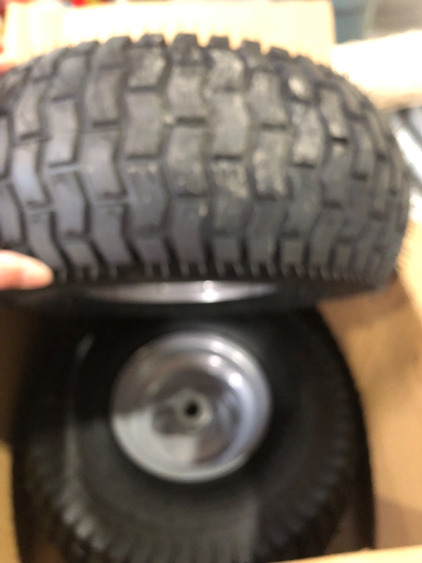 Photo 4 of (2 Pack) 15 x 6.00-6 Tire and Wheel Set 