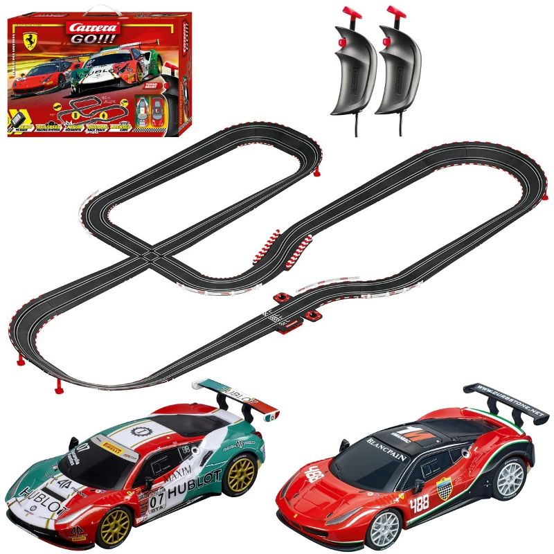 Photo 1 of Carrera GO!!! Electric Powered Slot Car Racing Kids Toy Race Track Set 1:43 Scale, Ferrari Pro Speeders