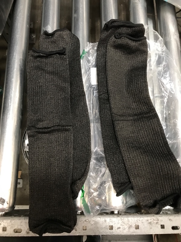 Photo 1 of Arm Protection Sleeves, Heat Burn Cut Resistant Sleeves Steel Wire Armband Level 5 Protective Anti Abrasion Safety Arm Guard set of 2