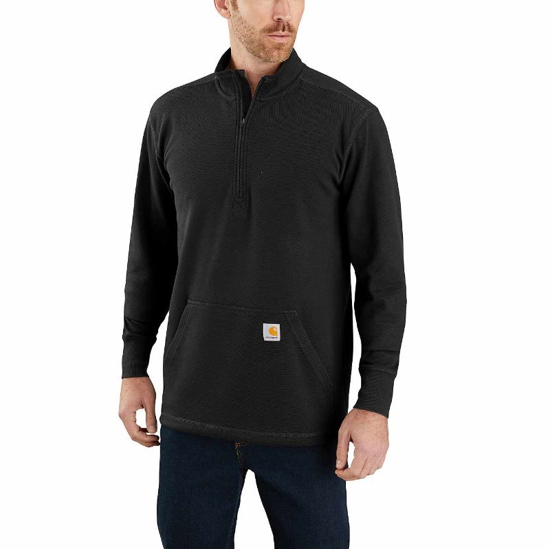 Photo 1 of Carhartt Men's Relaxed Fit Heavyweight Long-Sleeve 1/2-Zip Thermal Shirt
