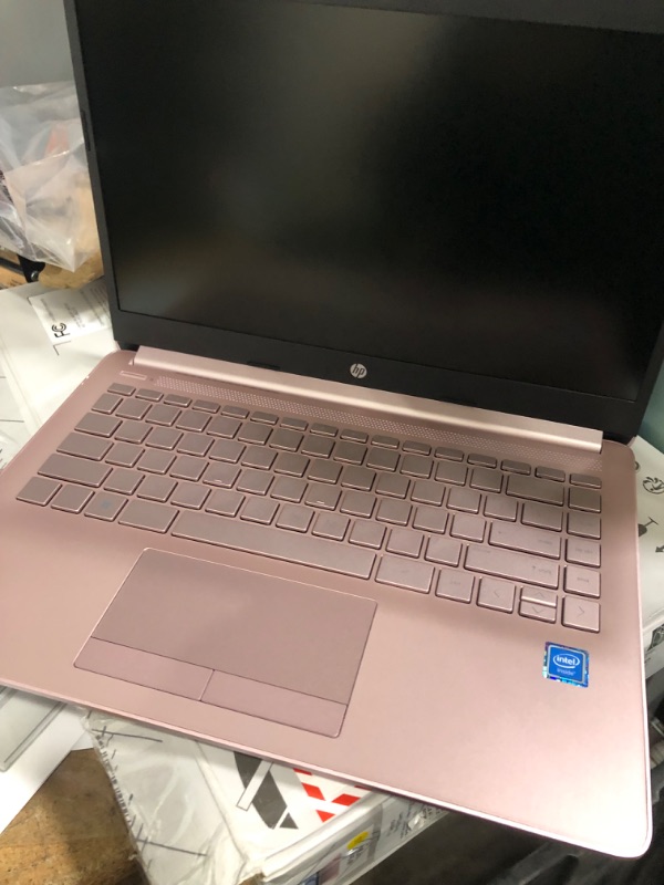 Photo 1 of HP Stream 14" HD Laptop, Intel Celeron N4120, 4GB RAM, 64GB eMMC, Intel UHD Graphics, Thin & Portable, 4K Graphics, One Year of Microsoft 365, Windows 11 Home S Mode, Pink, 14-cf2112wm