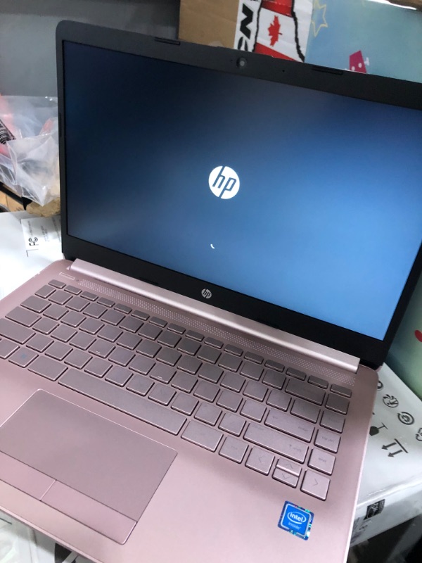 Photo 5 of HP Stream 14" HD Laptop, Intel Celeron N4120, 4GB RAM, 64GB eMMC, Intel UHD Graphics, Thin & Portable, 4K Graphics, One Year of Microsoft 365, Windows 11 Home S Mode, Pink, 14-cf2112wm