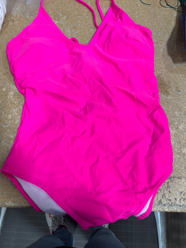 Photo 1 of BRIGHT PINK SWIMSUIT SIZE S