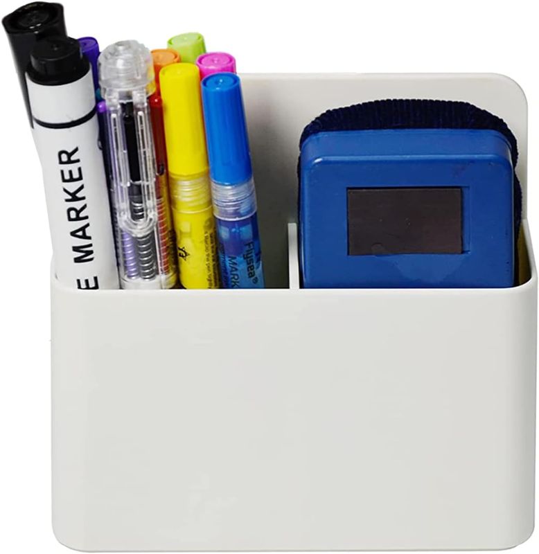 Photo 1 of Simetufy Acrylic Dry Erase Marker Holder with Movable Magnets