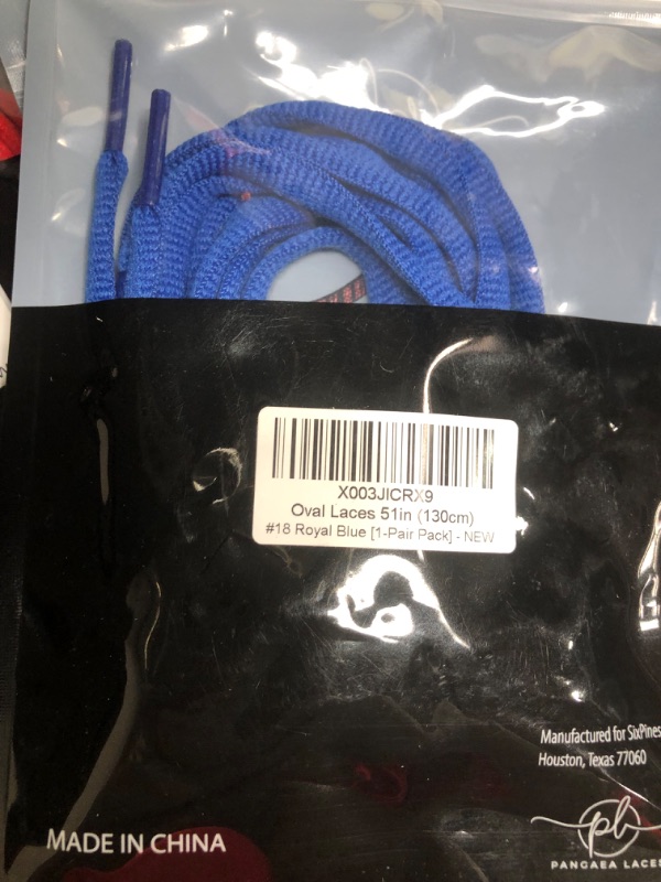 Photo 1 of 51" Oval Shoelaces for Sneakers, Athletic Shoes, Half Round Athletic Shoestrings for Running Basketball Trainer Shoes, 1/4"