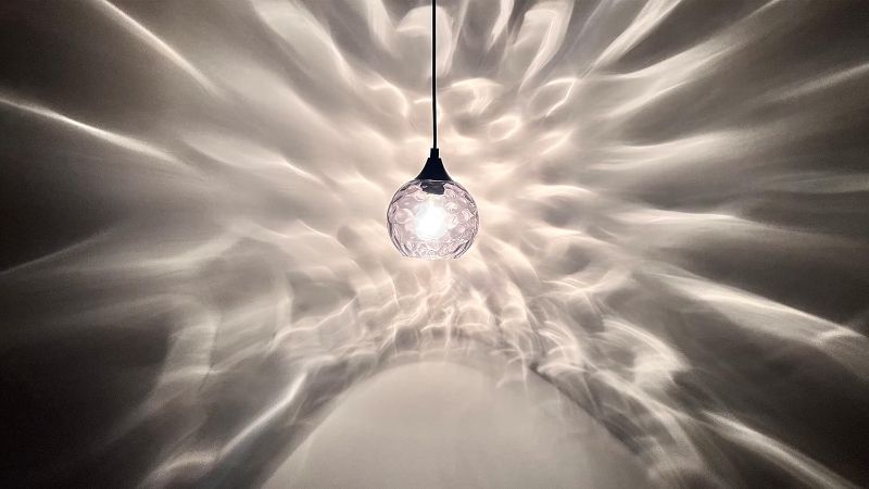 Photo 1 of 3 Pack 1 Light Hanging Indoor Kitchen Island Pendant Light 6.3" Grey Hammer Glass Pendant Ceiling Light Fixtures Black Finish Modern Farmhouse Dinning Over Sink(Adjustable Height Cord)
